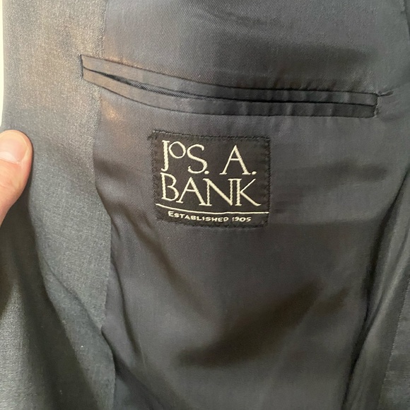 Jos. A Bank Men's Wool Charcoal Suit Blazer - 42L - Picture 8 of 10